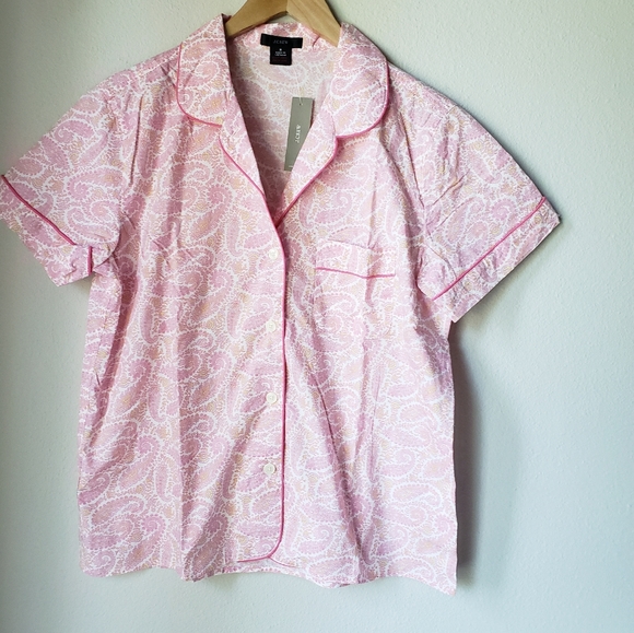 J. Crew | Cotton Poplin Pajama Shorts Set - Picture 3 of 14